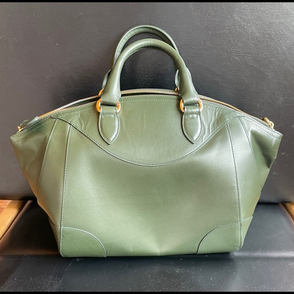 Ralph Lauren Collection Boston Bedford Stirrup satchel bag $3500 - Picture 2 of 11